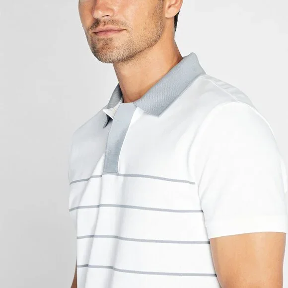 Colorblock Polo - New With Tags - NEVER WORN - White Multi